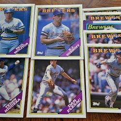Topps Milwaukee Brewers Baseball Card Folders