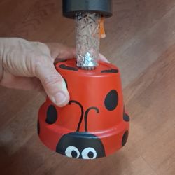 Ladybug Solar Light Holder For Garden