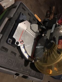 Ryobi chop saw and tool chest