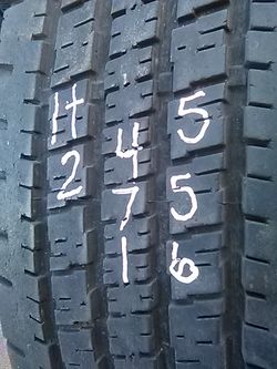 LT245 75 16 one good truck tire