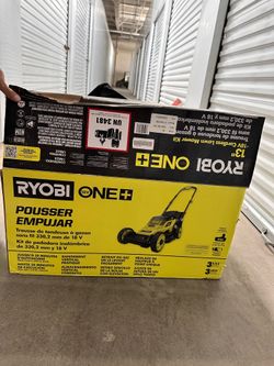 Ryobi One 18V Cordless Lawn Mower Kit New with Open Box