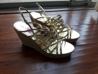 Rampage leather wedges size 9.5