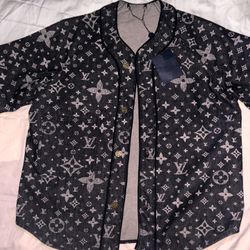 Designer Baseball Jean Jacket LV