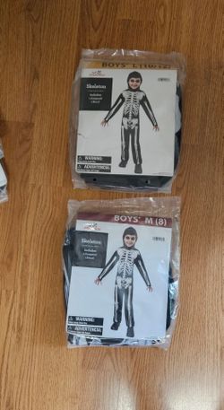NEW Halloween costume: Keleton size M (8), (10-12).