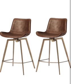 Brand new Mid Century Modern Maven Lane Victor Counter Stool (Set of 2) - 30lnches