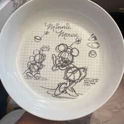 Minnie Mouse &goofy Sketch Plates