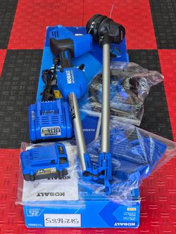 Brand New KOBALT 24-volt 14-in Straight Shaft Battery String Trimmer 4.0Ah