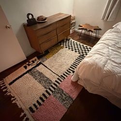 Custom Moroccan Handmade Wool Rug 5x8 