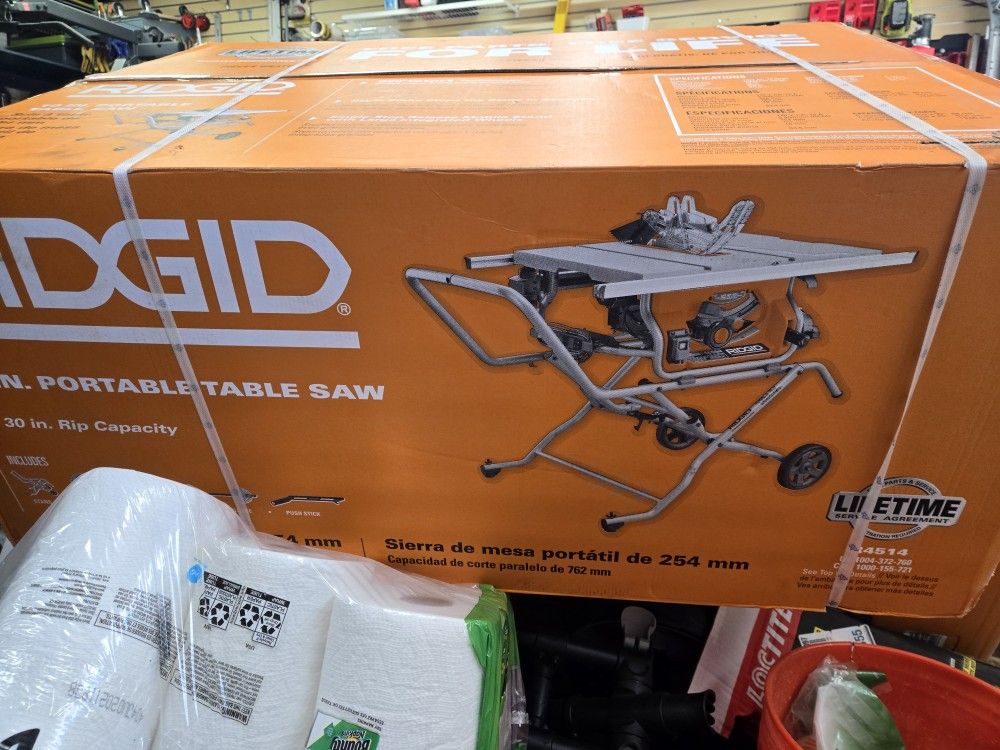 Brand New Ridgid 10-in Portable Table Saw