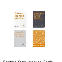 Baptiste Yoga Intention Cards