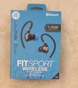 JLab Fit Sport Wireless Earbuds-Blue