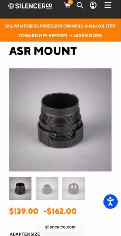 ASR mount SilencerCo