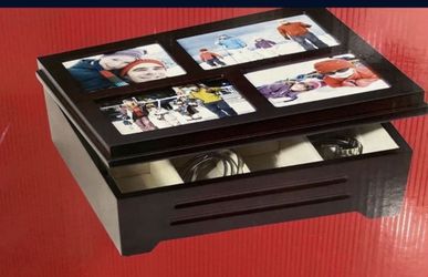 NEW Storage/jewelry Box With Photo display Top