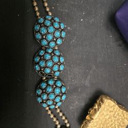 Native American Real Turquoise Braclet