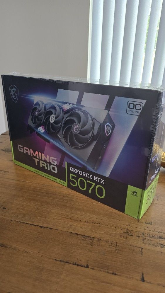 BRAND NEW- MSI GeForce RTX 5070 12G GAMING TRIO NVIDIA