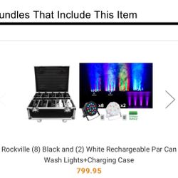 Rockville Par 61 Wireless/Dmx Lights $400