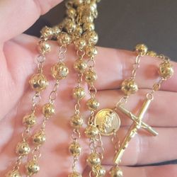 14k Yellow Gold , Rosary,   35.6 Grams
