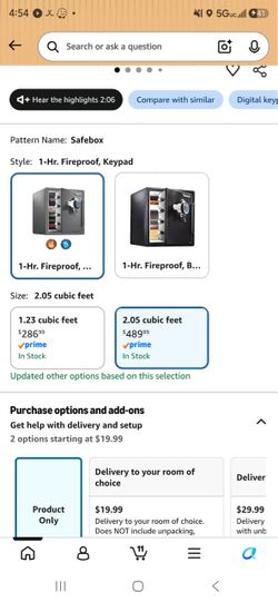 Brand new sentry safe digital fire/water safe