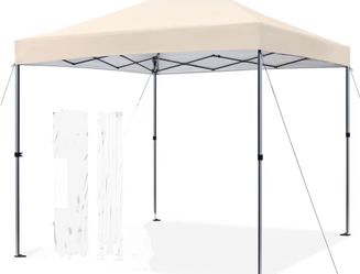10x10 Pop Up Beige Gazebo