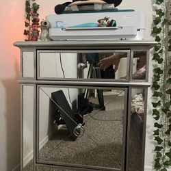 Baxton Vintage Mirror, Nightstand.