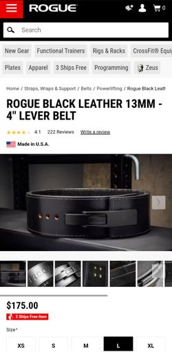 Rogue lifting belt