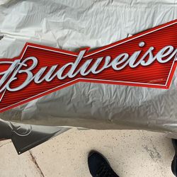 Budweiser Bowtie Metal Sign  (new) 