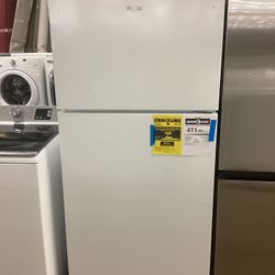 Whirlpool Top Freezer Refrigerator New Scratch And Dent 