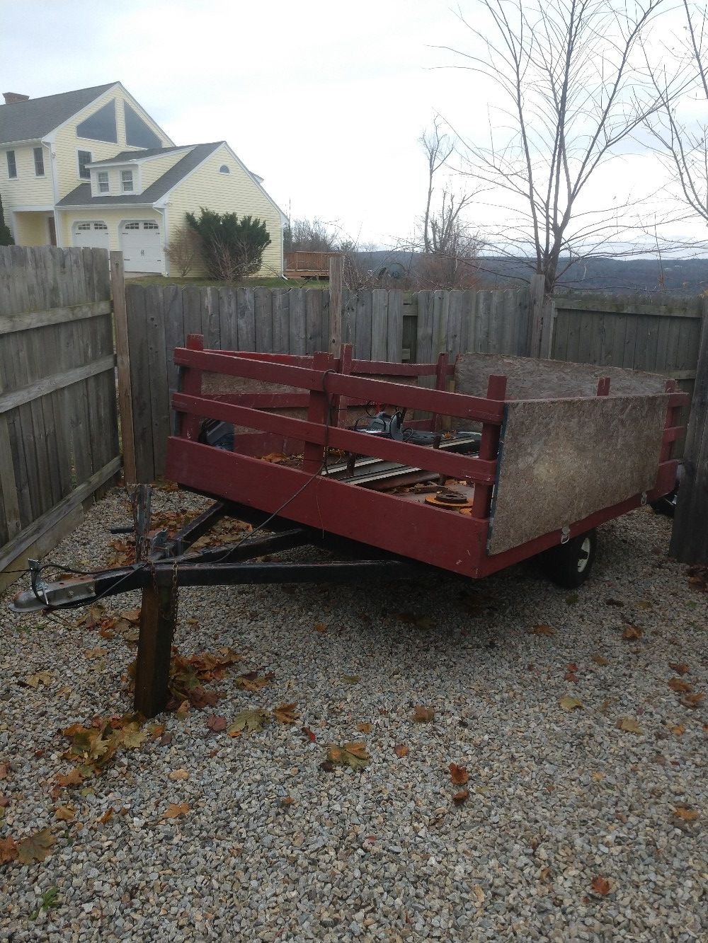 Homemade trailer ..