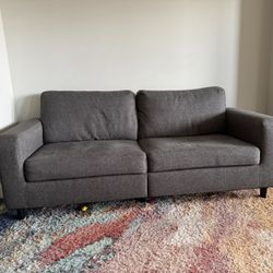 Large Linen Couch 