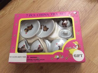 Vintage mini bear tea set 7 piece