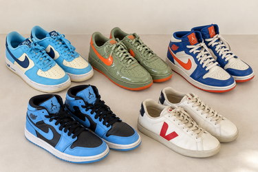 5 Pairs Nike, Air Jordan & VEJA Sneakers | Men's Size 9 | Bundle