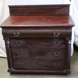Mahogany Chest Antique Empire Period Circa 1830s