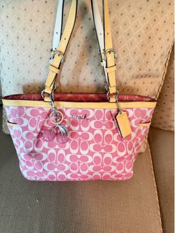 Vintage Coach Pink Signature Purse