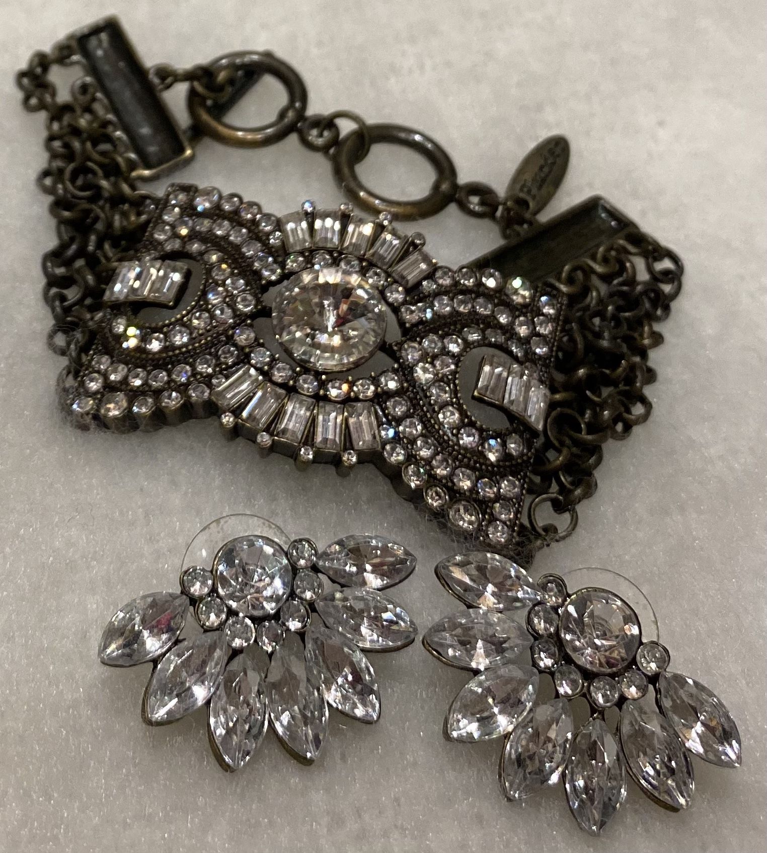 Diamond Bracelet & Earrings 