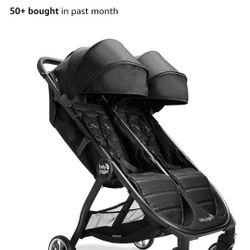 Double Stroller Compact & Sleek Twin Design with Easy-To-Maneuver Features Ideal for Growing Kids Plush Imported