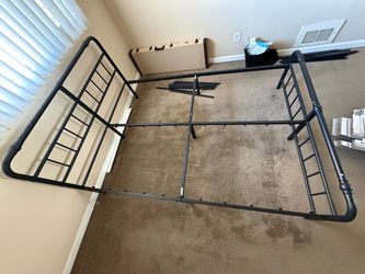 Black Metal Queen Bed Frame