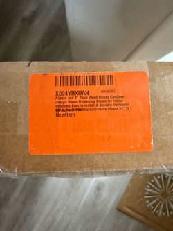 Allesin Zen 2" Faux Wood Cordless Blinds 34"W x 60”L