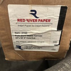 Used Palo Duro Matte Canvas Roll 44x50 2 In. Core