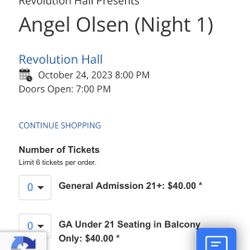 Angel Olsen Ticket
