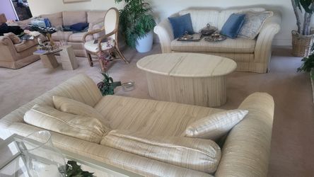 Marble Coffee Table  48 X 26 X 19