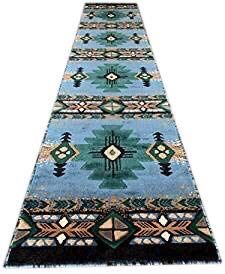Long Hallway Area Rug Brand New Native Southwestern Style...