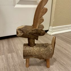 Handcrafted Wooden Reindeer