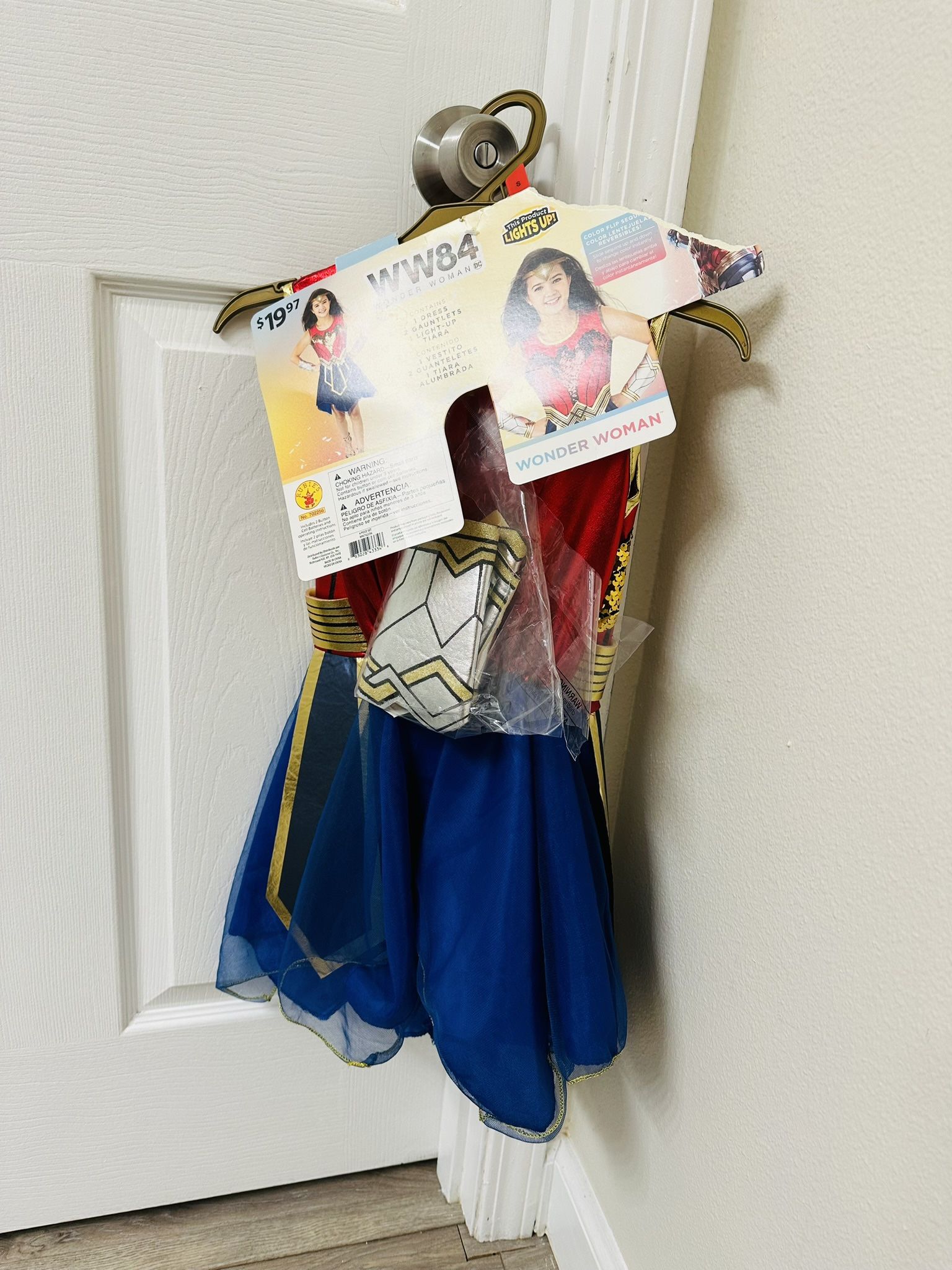 Wonder Woman Costume For Girl 4-6 Yrs New Halloween