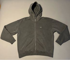 OBEY Lowercase Pigment Dyed Full Zip Hoodie Brand New Rare DS