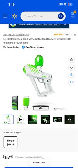Gel blast fun toy