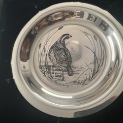 1972 Franklin Mint Richard Evans Younger BOBWHITE Sterling Silver with Display B