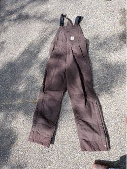 Carhartt Insulated Overalls, Small.
