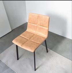 Blu Dot "Between Us" Aniline Leather Dining Accent Chair