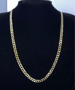 $2400 Yellow Gold Cuban Chain Necklace