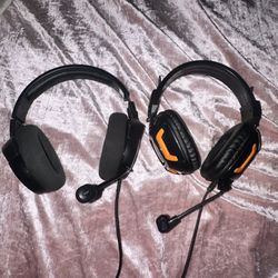 2 Headsets with mics